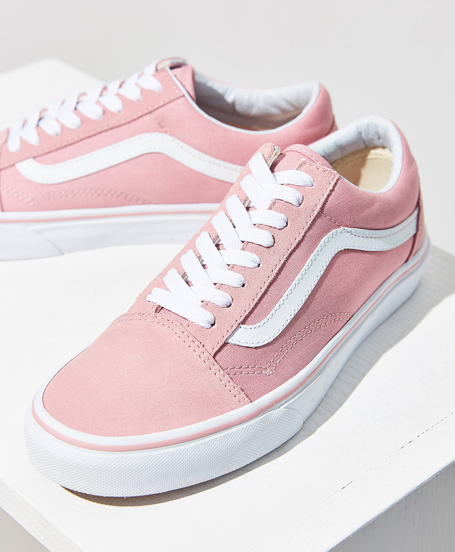 vans old skool rose et blanche